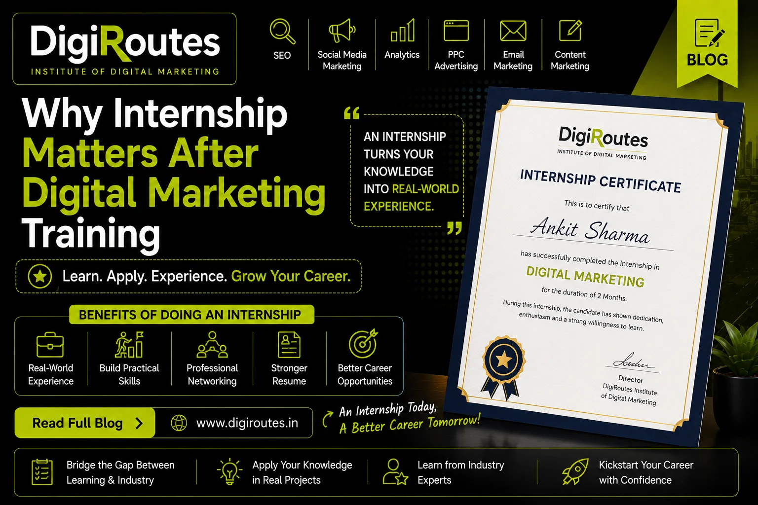 Why Internship Matters After Digital Marketing Training